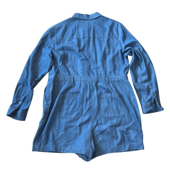 Boden Sophia chambray romper size 14 - Picture 3 of 10